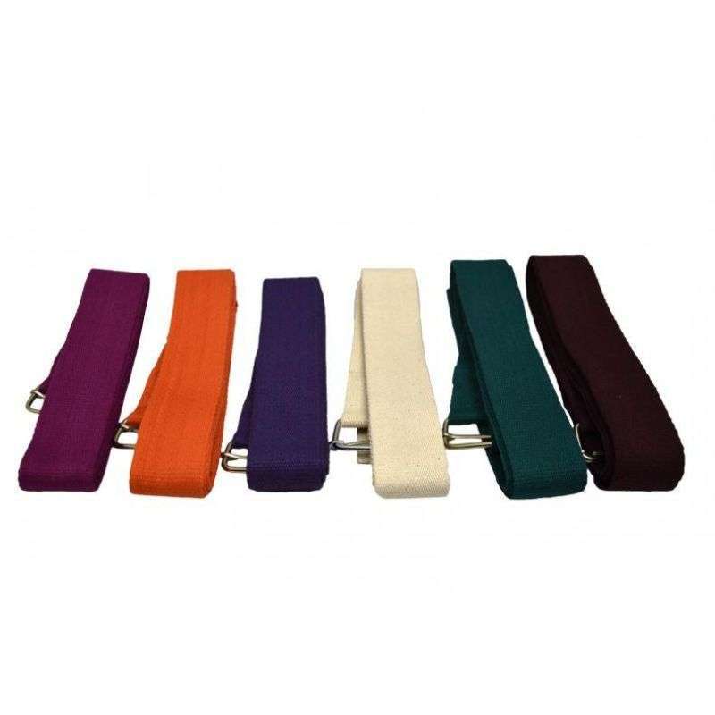 Cotton Yoga Belts Support bar buckle Strap Mixed Colours-0
