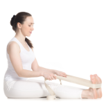 natural cotton yoga belt stretching with strap-1