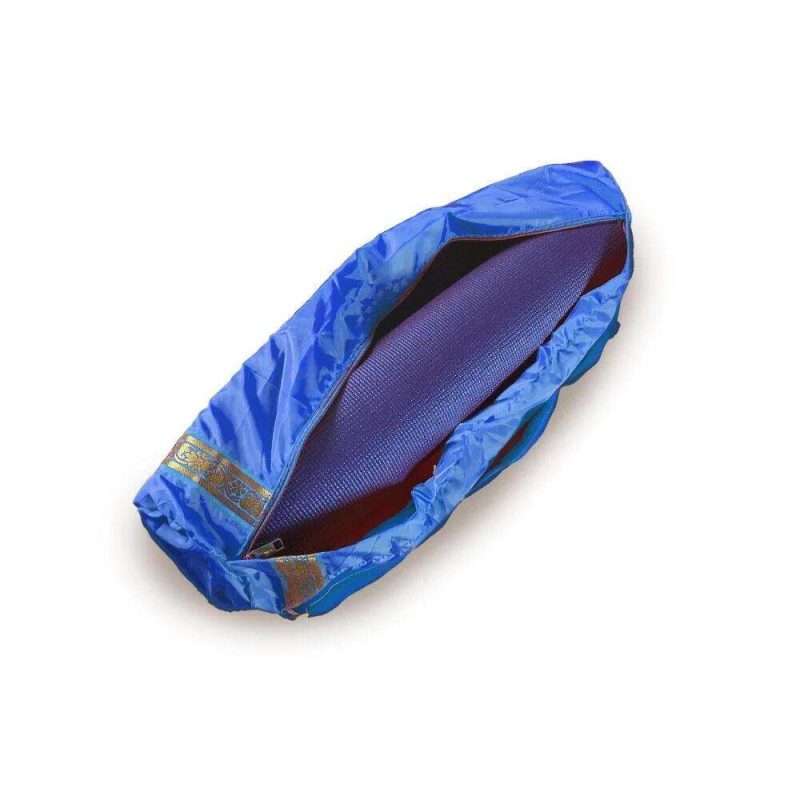 Wholesale Pack 0f 10 Water Resistant blue colour Yoga Mat Carrier Bag-5